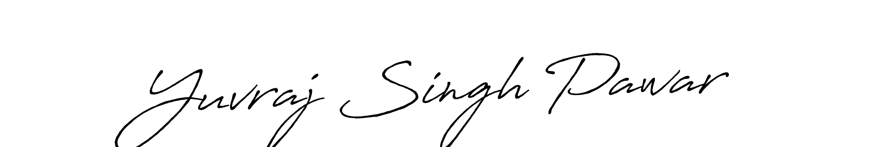 Antro_Vectra_Bolder is a professional signature style that is perfect for those who want to add a touch of class to their signature. It is also a great choice for those who want to make their signature more unique. Get Yuvraj Singh Pawar name to fancy signature for free. Yuvraj Singh Pawar signature style 7 images and pictures png