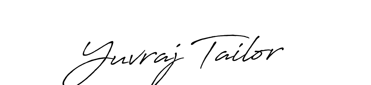 Use a signature maker to create a handwritten signature online. With this signature software, you can design (Antro_Vectra_Bolder) your own signature for name Yuvraj Tailor. Yuvraj Tailor signature style 7 images and pictures png