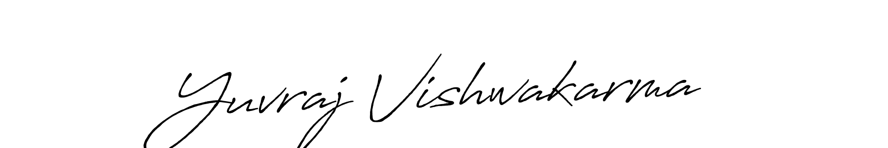 How to Draw Yuvraj Vishwakarma signature style? Antro_Vectra_Bolder is a latest design signature styles for name Yuvraj Vishwakarma. Yuvraj Vishwakarma signature style 7 images and pictures png