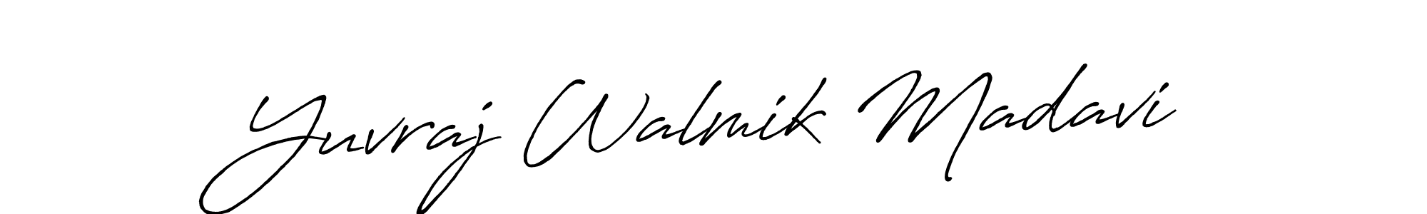 Make a beautiful signature design for name Yuvraj Walmik Madavi. Use this online signature maker to create a handwritten signature for free. Yuvraj Walmik Madavi signature style 7 images and pictures png