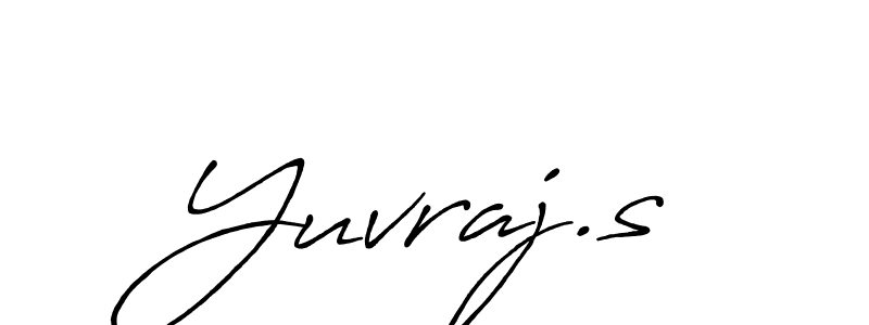 Yuvraj.s stylish signature style. Best Handwritten Sign (Antro_Vectra_Bolder) for my name. Handwritten Signature Collection Ideas for my name Yuvraj.s. Yuvraj.s signature style 7 images and pictures png