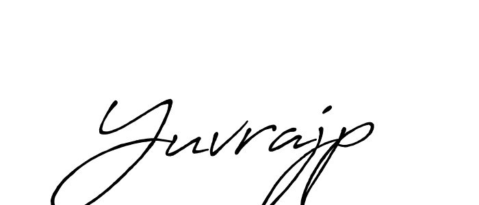 How to make Yuvrajp name signature. Use Antro_Vectra_Bolder style for creating short signs online. This is the latest handwritten sign. Yuvrajp signature style 7 images and pictures png