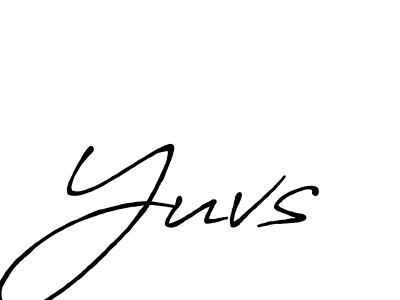 You should practise on your own different ways (Antro_Vectra_Bolder) to write your name (Yuvs) in signature. don't let someone else do it for you. Yuvs signature style 7 images and pictures png