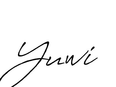 It looks lik you need a new signature style for name Yuwi. Design unique handwritten (Antro_Vectra_Bolder) signature with our free signature maker in just a few clicks. Yuwi signature style 7 images and pictures png