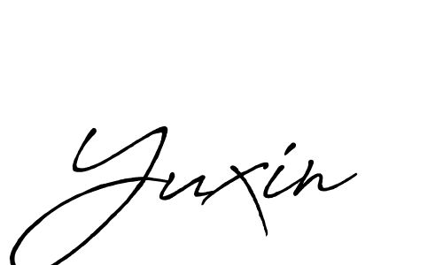 Yuxin stylish signature style. Best Handwritten Sign (Antro_Vectra_Bolder) for my name. Handwritten Signature Collection Ideas for my name Yuxin. Yuxin signature style 7 images and pictures png