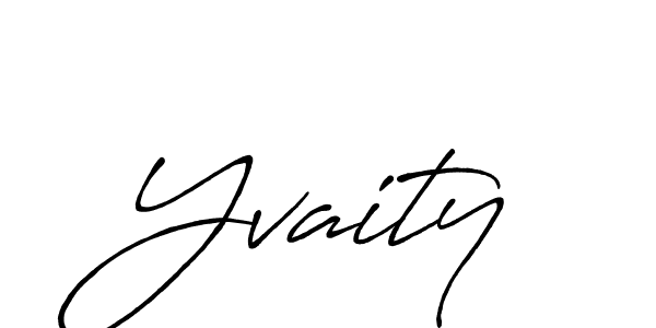 Yvaity stylish signature style. Best Handwritten Sign (Antro_Vectra_Bolder) for my name. Handwritten Signature Collection Ideas for my name Yvaity. Yvaity signature style 7 images and pictures png