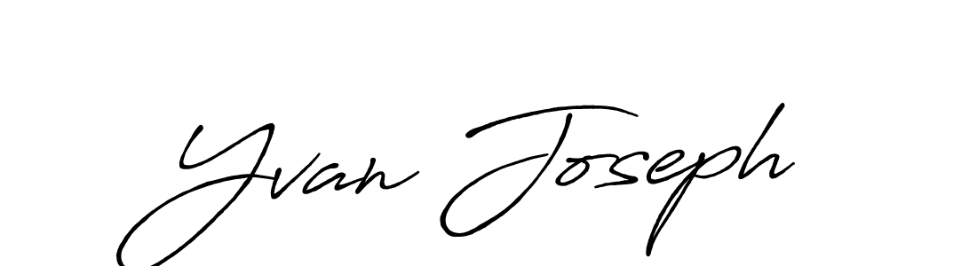 Make a beautiful signature design for name Yvan Joseph. With this signature (Antro_Vectra_Bolder) style, you can create a handwritten signature for free. Yvan Joseph signature style 7 images and pictures png