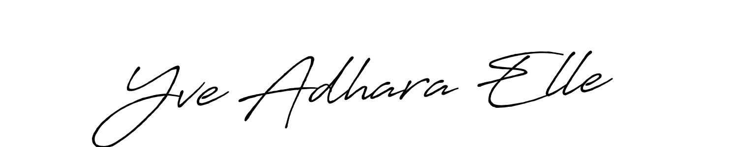 It looks lik you need a new signature style for name Yve Adhara Elle. Design unique handwritten (Antro_Vectra_Bolder) signature with our free signature maker in just a few clicks. Yve Adhara Elle signature style 7 images and pictures png