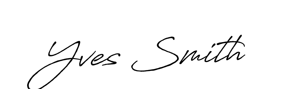 Make a beautiful signature design for name Yves Smith. With this signature (Antro_Vectra_Bolder) style, you can create a handwritten signature for free. Yves Smith signature style 7 images and pictures png