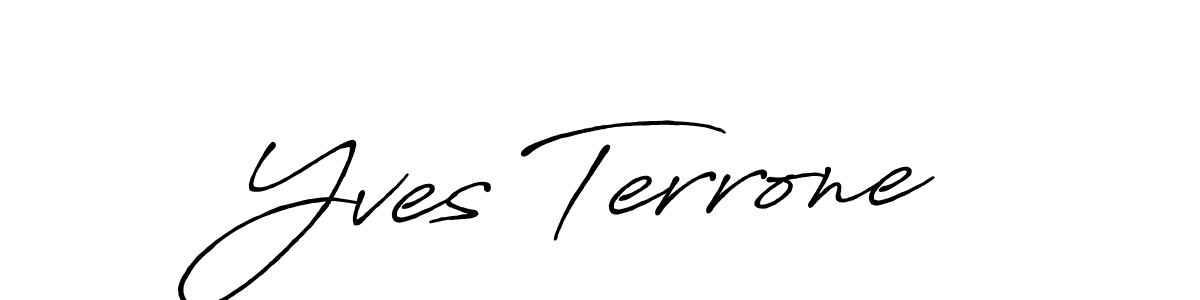 Once you've used our free online signature maker to create your best signature Antro_Vectra_Bolder style, it's time to enjoy all of the benefits that Yves Terrone name signing documents. Yves Terrone signature style 7 images and pictures png