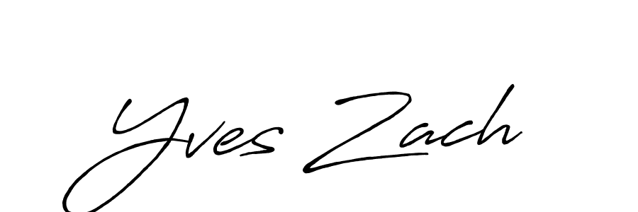 Also we have Yves Zach name is the best signature style. Create professional handwritten signature collection using Antro_Vectra_Bolder autograph style. Yves Zach signature style 7 images and pictures png