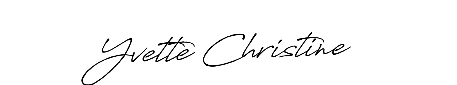 Make a beautiful signature design for name Yvette Christine. Use this online signature maker to create a handwritten signature for free. Yvette Christine signature style 7 images and pictures png