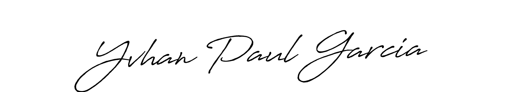 Yvhan Paul Garcia stylish signature style. Best Handwritten Sign (Antro_Vectra_Bolder) for my name. Handwritten Signature Collection Ideas for my name Yvhan Paul Garcia. Yvhan Paul Garcia signature style 7 images and pictures png