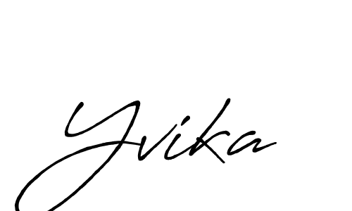 Make a beautiful signature design for name Yvika. Use this online signature maker to create a handwritten signature for free. Yvika signature style 7 images and pictures png