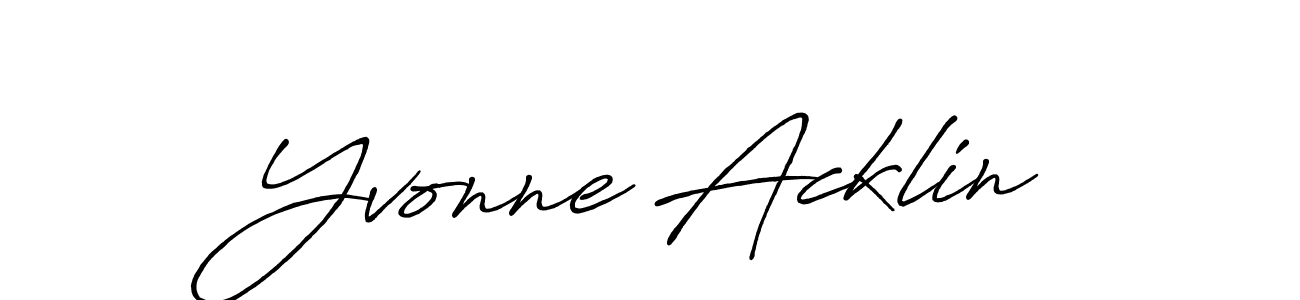 Antro_Vectra_Bolder is a professional signature style that is perfect for those who want to add a touch of class to their signature. It is also a great choice for those who want to make their signature more unique. Get Yvonne Acklin name to fancy signature for free. Yvonne Acklin signature style 7 images and pictures png