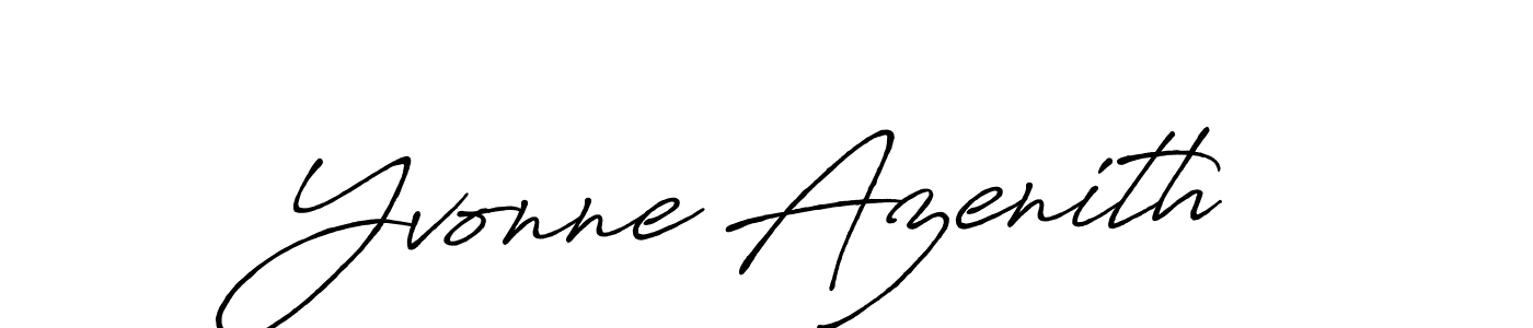 How to make Yvonne Azenith name signature. Use Antro_Vectra_Bolder style for creating short signs online. This is the latest handwritten sign. Yvonne Azenith signature style 7 images and pictures png