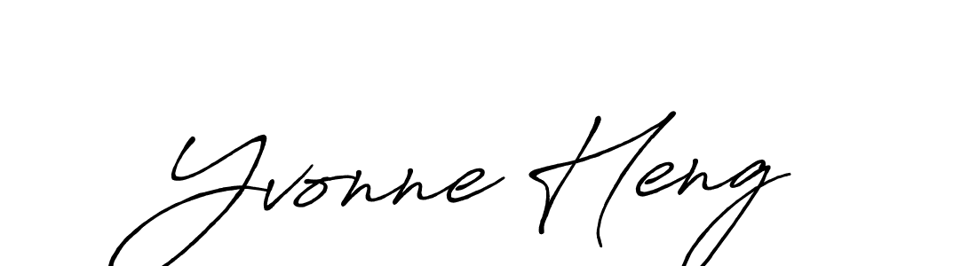 Create a beautiful signature design for name Yvonne Heng. With this signature (Antro_Vectra_Bolder) fonts, you can make a handwritten signature for free. Yvonne Heng signature style 7 images and pictures png