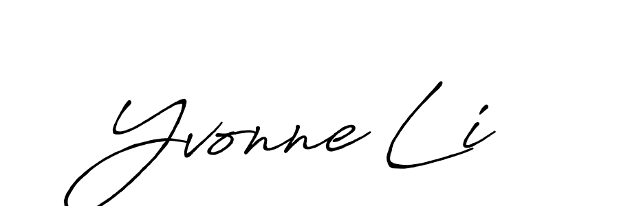 Also You can easily find your signature by using the search form. We will create Yvonne Li name handwritten signature images for you free of cost using Antro_Vectra_Bolder sign style. Yvonne Li signature style 7 images and pictures png