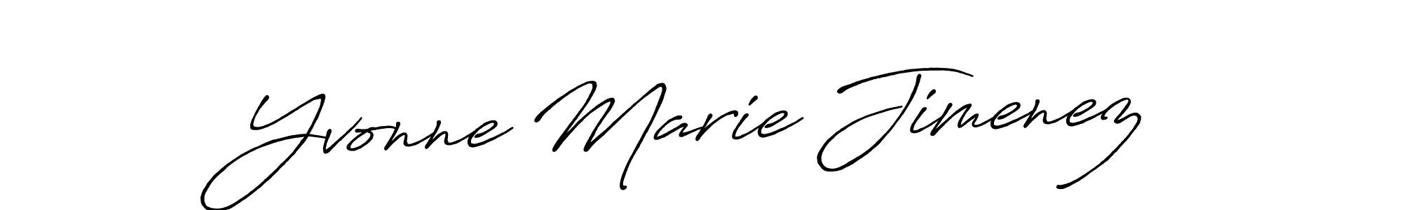 Use a signature maker to create a handwritten signature online. With this signature software, you can design (Antro_Vectra_Bolder) your own signature for name Yvonne Marie Jimenez. Yvonne Marie Jimenez signature style 7 images and pictures png