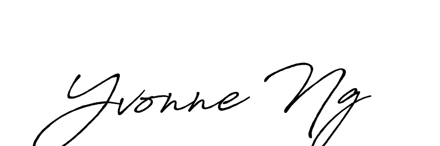 Create a beautiful signature design for name Yvonne Ng. With this signature (Antro_Vectra_Bolder) fonts, you can make a handwritten signature for free. Yvonne Ng signature style 7 images and pictures png