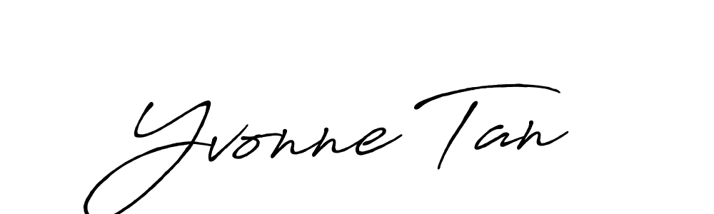 Yvonne Tan stylish signature style. Best Handwritten Sign (Antro_Vectra_Bolder) for my name. Handwritten Signature Collection Ideas for my name Yvonne Tan. Yvonne Tan signature style 7 images and pictures png