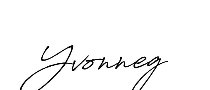It looks lik you need a new signature style for name Yvonneg. Design unique handwritten (Antro_Vectra_Bolder) signature with our free signature maker in just a few clicks. Yvonneg signature style 7 images and pictures png
