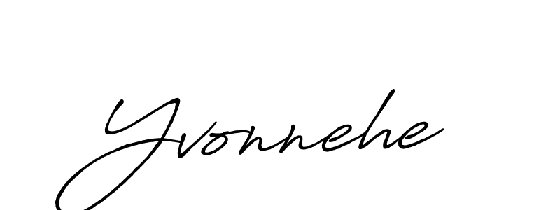 if you are searching for the best signature style for your name Yvonnehe. so please give up your signature search. here we have designed multiple signature styles  using Antro_Vectra_Bolder. Yvonnehe signature style 7 images and pictures png