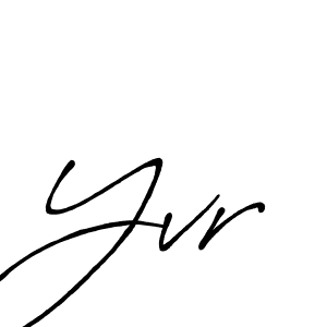 It looks lik you need a new signature style for name Yvr. Design unique handwritten (Antro_Vectra_Bolder) signature with our free signature maker in just a few clicks. Yvr signature style 7 images and pictures png