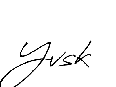 It looks lik you need a new signature style for name Yvsk. Design unique handwritten (Antro_Vectra_Bolder) signature with our free signature maker in just a few clicks. Yvsk signature style 7 images and pictures png
