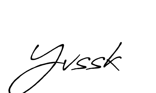 Make a beautiful signature design for name Yvssk. With this signature (Antro_Vectra_Bolder) style, you can create a handwritten signature for free. Yvssk signature style 7 images and pictures png