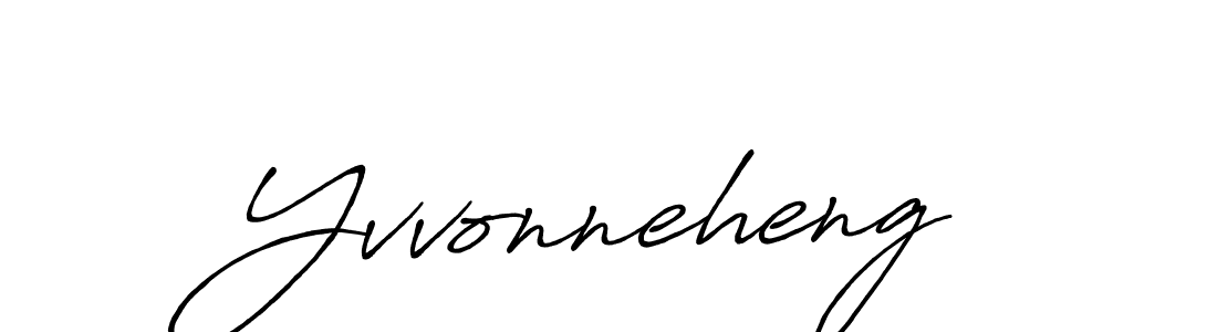 Also we have Yvvonneheng name is the best signature style. Create professional handwritten signature collection using Antro_Vectra_Bolder autograph style. Yvvonneheng signature style 7 images and pictures png