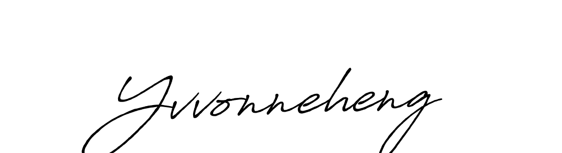 Create a beautiful signature design for name Yvvonneheng. With this signature (Antro_Vectra_Bolder) fonts, you can make a handwritten signature for free. Yvvonneheng signature style 7 images and pictures png