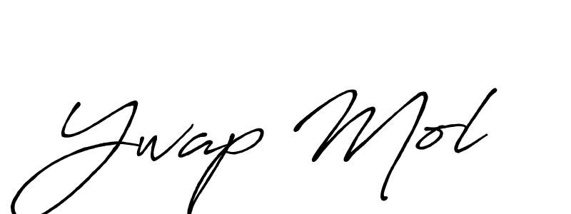 if you are searching for the best signature style for your name Ywap Mol. so please give up your signature search. here we have designed multiple signature styles  using Antro_Vectra_Bolder. Ywap Mol signature style 7 images and pictures png