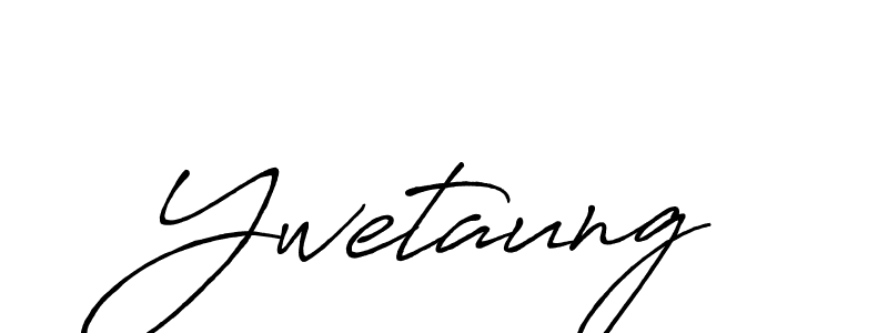 The best way (Antro_Vectra_Bolder) to make a short signature is to pick only two or three words in your name. The name Ywetaung include a total of six letters. For converting this name. Ywetaung signature style 7 images and pictures png