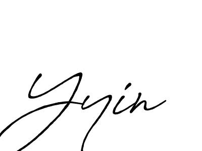 Yyin stylish signature style. Best Handwritten Sign (Antro_Vectra_Bolder) for my name. Handwritten Signature Collection Ideas for my name Yyin. Yyin signature style 7 images and pictures png