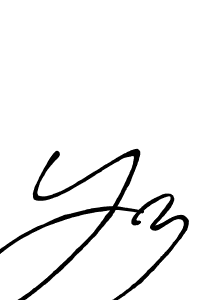 Design your own signature with our free online signature maker. With this signature software, you can create a handwritten (Antro_Vectra_Bolder) signature for name Yz. Yz signature style 7 images and pictures png