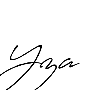 Design your own signature with our free online signature maker. With this signature software, you can create a handwritten (Antro_Vectra_Bolder) signature for name Yza. Yza signature style 7 images and pictures png
