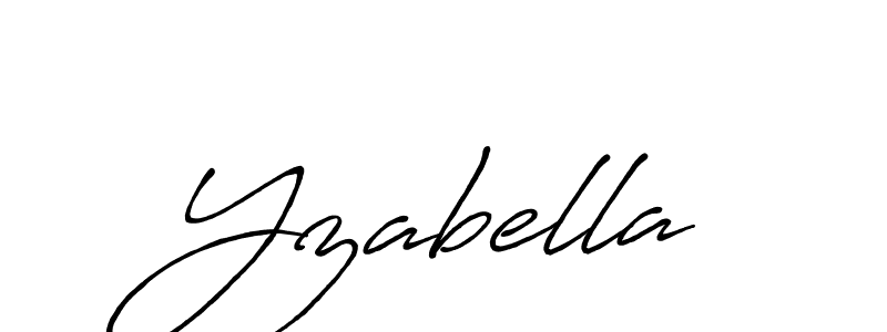 Make a beautiful signature design for name Yzabella. With this signature (Antro_Vectra_Bolder) style, you can create a handwritten signature for free. Yzabella signature style 7 images and pictures png