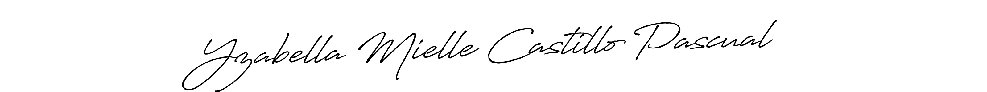 Once you've used our free online signature maker to create your best signature Antro_Vectra_Bolder style, it's time to enjoy all of the benefits that Yzabella Mielle Castillo Pascual name signing documents. Yzabella Mielle Castillo Pascual signature style 7 images and pictures png