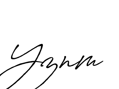 Also You can easily find your signature by using the search form. We will create Yznm name handwritten signature images for you free of cost using Antro_Vectra_Bolder sign style. Yznm signature style 7 images and pictures png