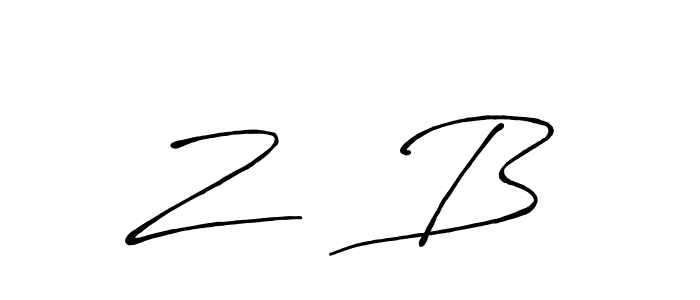 Also we have Z ＆ B name is the best signature style. Create professional handwritten signature collection using Antro_Vectra_Bolder autograph style. Z ＆ B signature style 7 images and pictures png