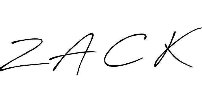 You should practise on your own different ways (Antro_Vectra_Bolder) to write your name (Z A C K) in signature. don't let someone else do it for you. Z A C K signature style 7 images and pictures png