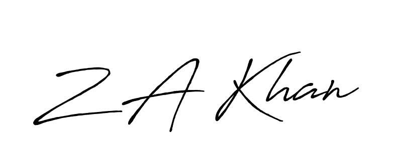 It looks lik you need a new signature style for name Z A Khan. Design unique handwritten (Antro_Vectra_Bolder) signature with our free signature maker in just a few clicks. Z A Khan signature style 7 images and pictures png