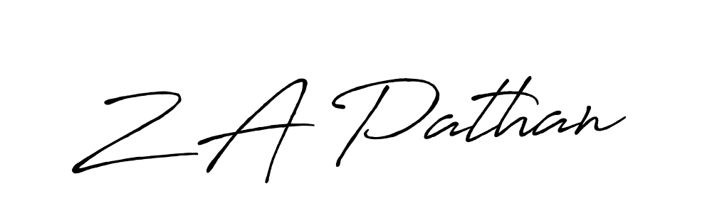 How to Draw Z A Pathan signature style? Antro_Vectra_Bolder is a latest design signature styles for name Z A Pathan. Z A Pathan signature style 7 images and pictures png