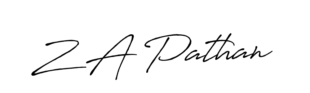 You should practise on your own different ways (Antro_Vectra_Bolder) to write your name (Z A Pathan) in signature. don't let someone else do it for you. Z A Pathan signature style 7 images and pictures png