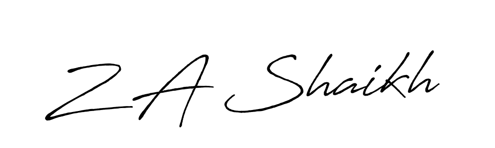 Here are the top 10 professional signature styles for the name Z A Shaikh. These are the best autograph styles you can use for your name. Z A Shaikh signature style 7 images and pictures png