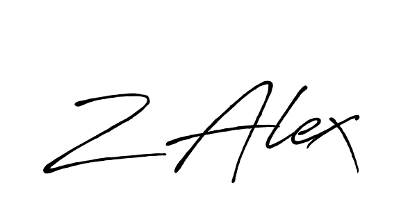 Also You can easily find your signature by using the search form. We will create Z Alex name handwritten signature images for you free of cost using Antro_Vectra_Bolder sign style. Z Alex signature style 7 images and pictures png