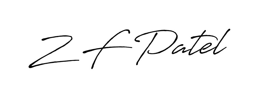 Here are the top 10 professional signature styles for the name Z F Patel. These are the best autograph styles you can use for your name. Z F Patel signature style 7 images and pictures png