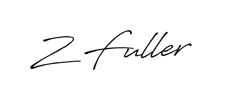 Similarly Antro_Vectra_Bolder is the best handwritten signature design. Signature creator online .You can use it as an online autograph creator for name Z Fuller. Z Fuller signature style 7 images and pictures png