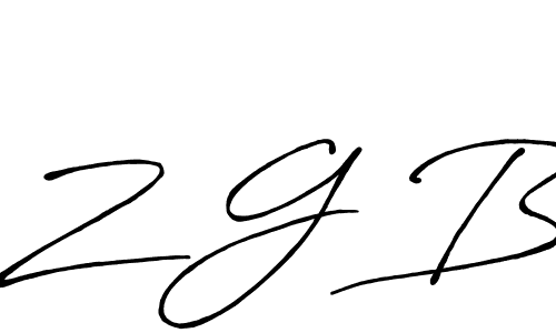 It looks lik you need a new signature style for name Z G B. Design unique handwritten (Antro_Vectra_Bolder) signature with our free signature maker in just a few clicks. Z G B signature style 7 images and pictures png